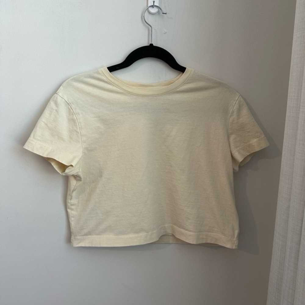 JOCO Cream Waist Length TShirt 100 Cotton
